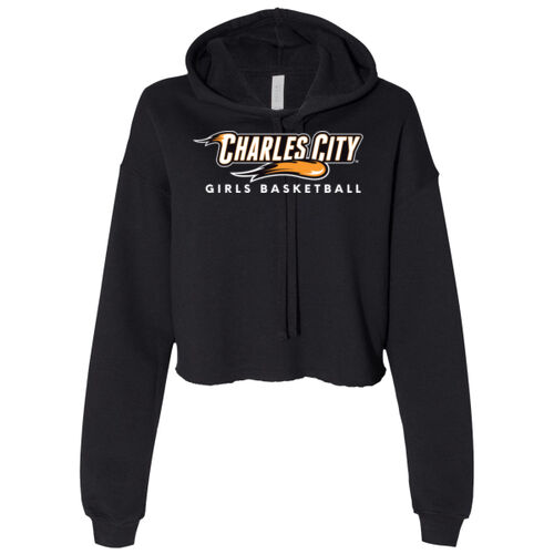 Women's Cropped Fleece Hoodie w/ Back Name Option Thumbnail