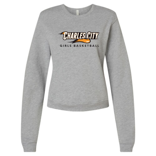 Women's Sponge Fleece Classic Crewneck Pullover w/ Back Name Option Thumbnail