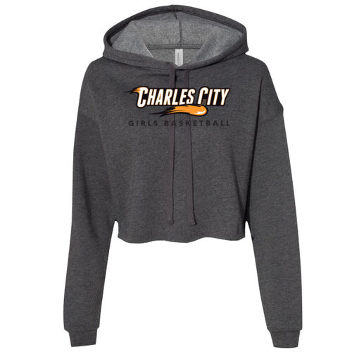 Women's Cropped Fleece Hoodie w/ Back Name Option Thumbnail